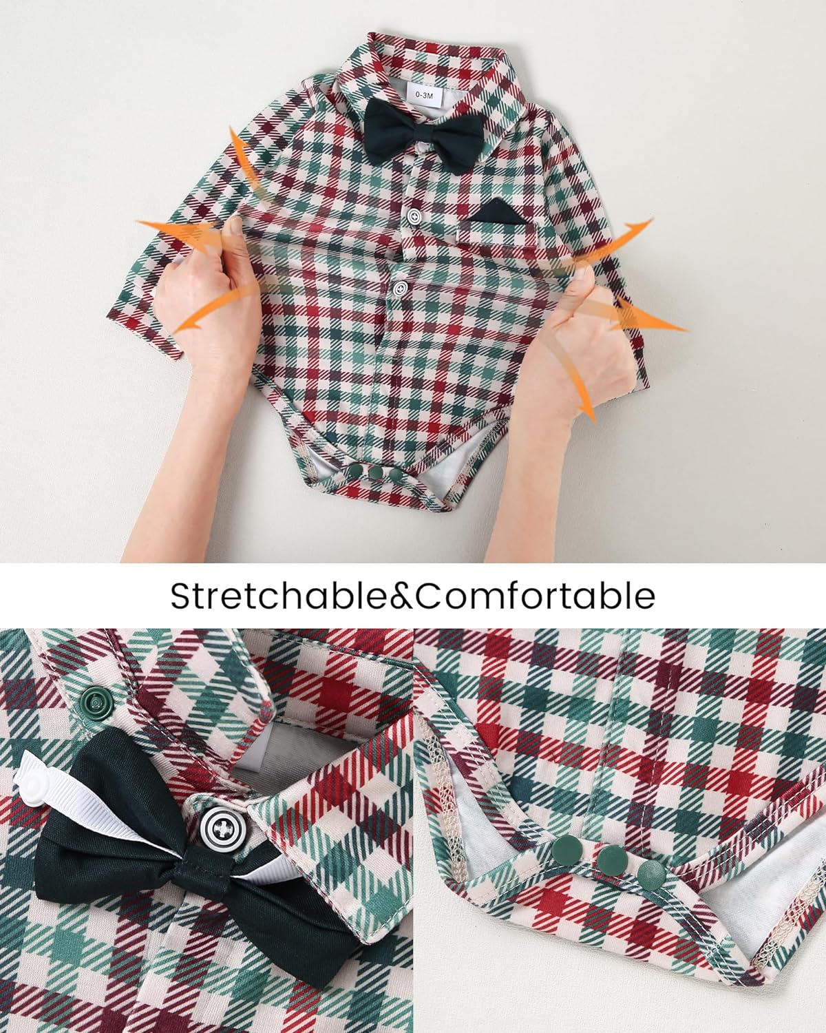 SANMIO Baby Boy Clothes 0-18M Baby Boys Suit 4pcs Baby Boy Dress Clothes Infant Tuxedo Sets - Image 5